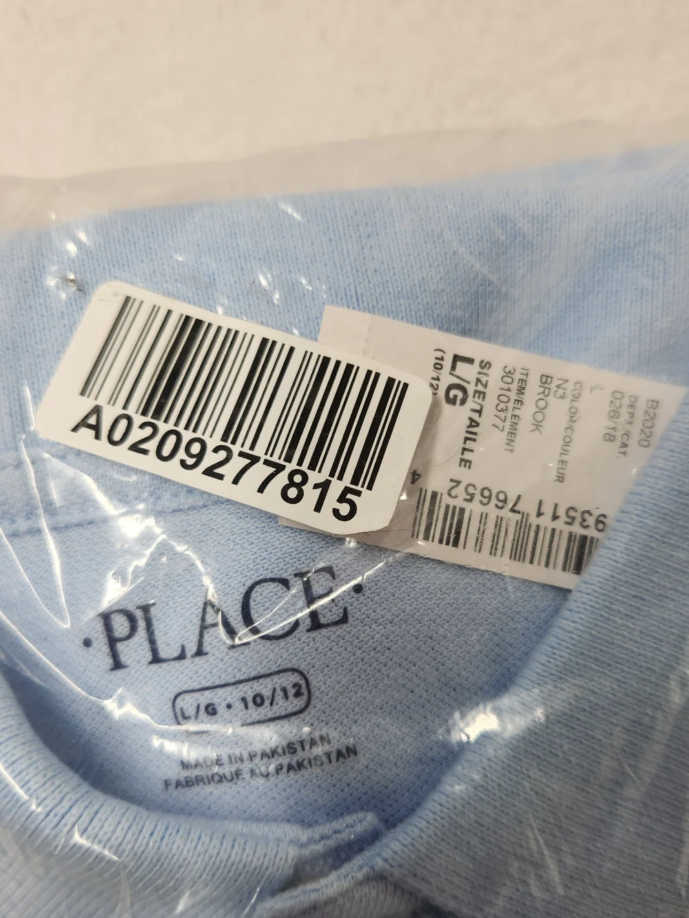 NWT The Children's Place Sky Blue Brook Polo Set Of 2 Shirts Kids Sz L 10/12